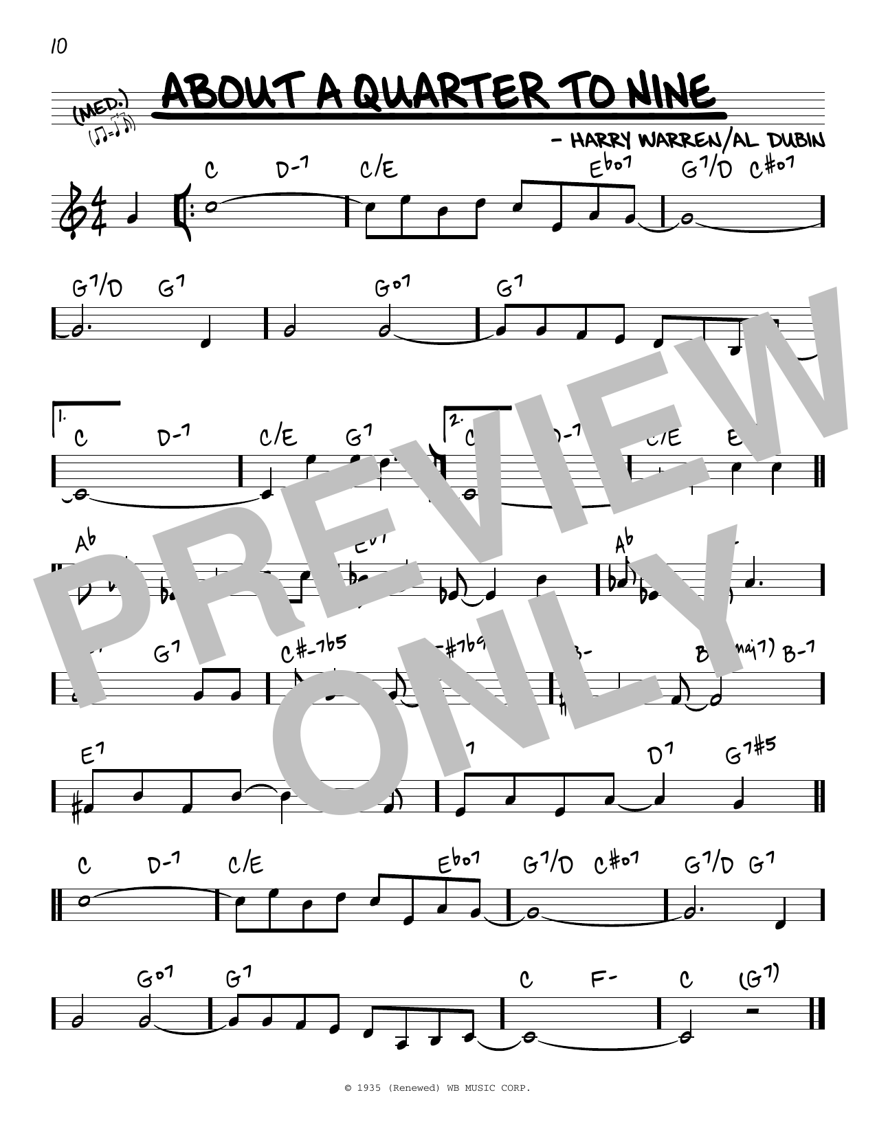 Produktbild zu: About A Quarter To Nine