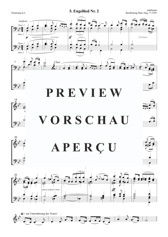 Produktgalerie: Seite 2 von 5 Engellied Nr. 2, , Posaunenchor