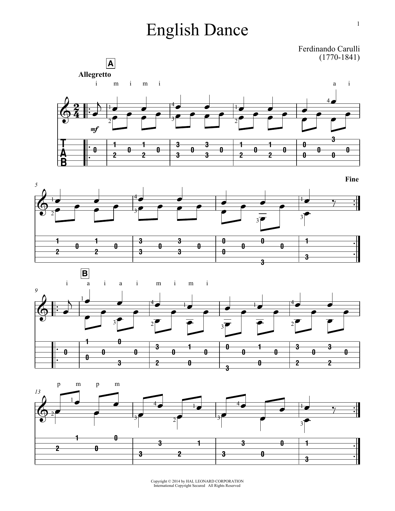 Produktbild zu: English Dance