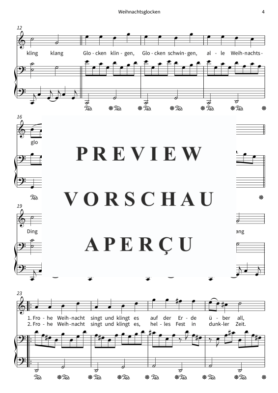 Produktgalerie: Seite 6 von 7 Weihnachtsglocken, , Gesang und Klavier