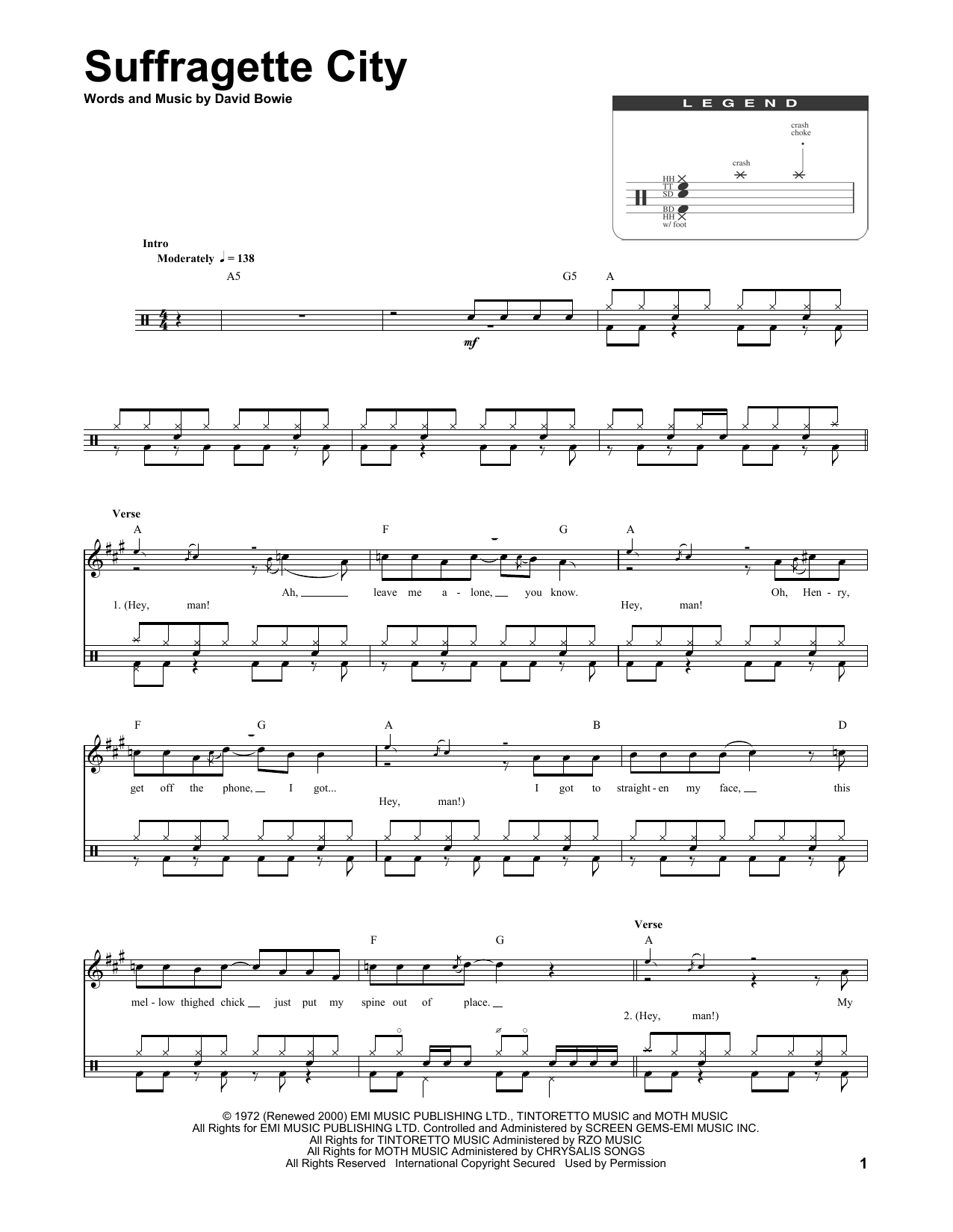 Product gallery: Page 1 of 1 Suffragette City, David Bowie