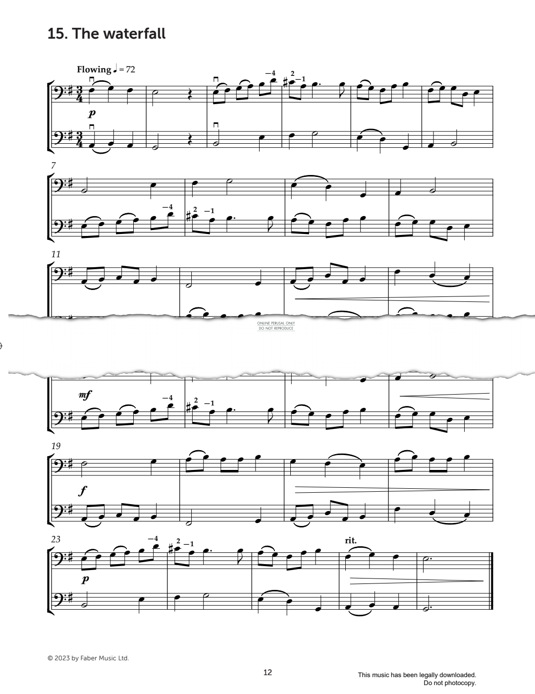 Produktgalerie: Seite 1 von 1 The Waterfall, Mark Wilson, Kontrabass