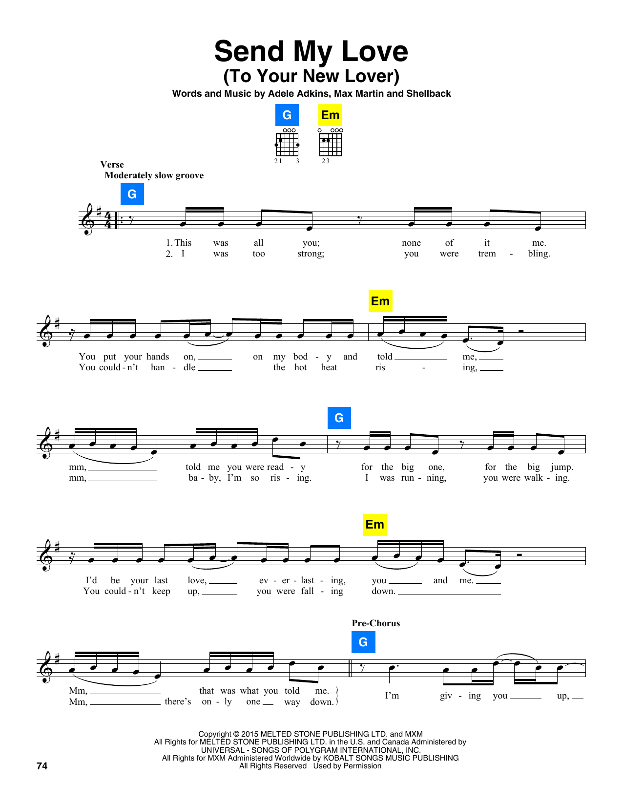 Produktbild zu: Send My Love (To Your New Lover)