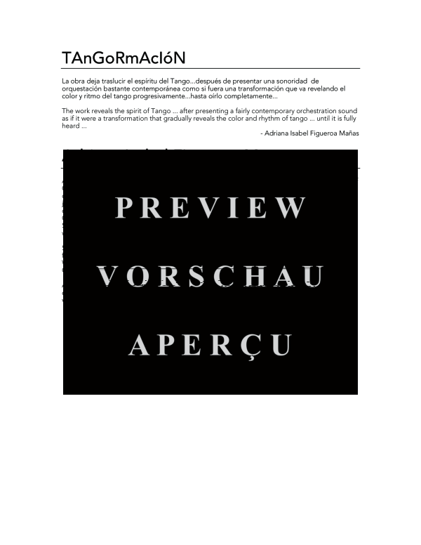 Produktgalerie: Seite 4 von 11 TAnGoRmAcIóN, , (Holzbläser Quintett)