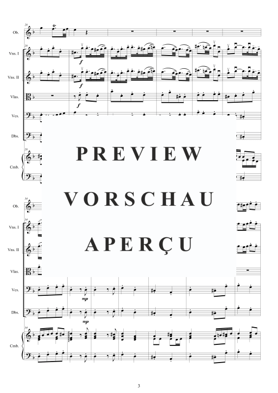 Produktgalerie: Seite 4 von 11 Concerto No.2 in D-Moll Op.9, , Oboe Solo, Streicher Ensemble und Cembalo BC