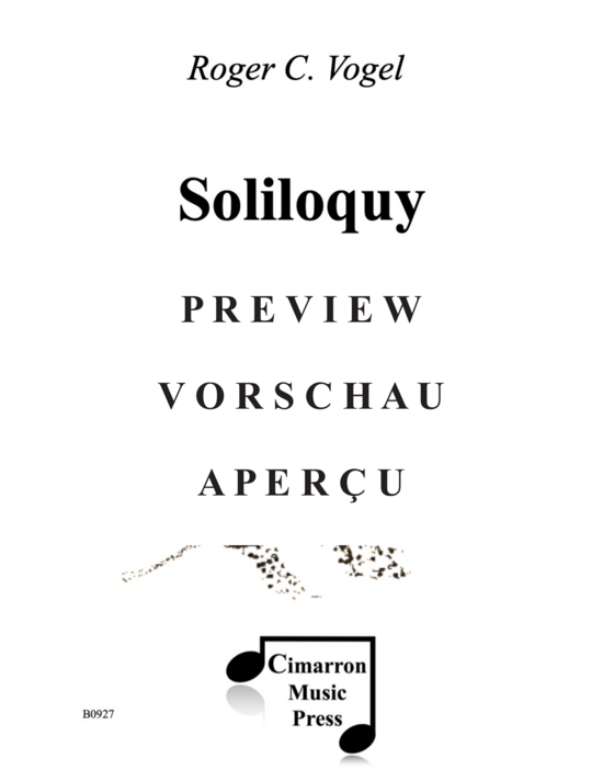 Product gallery: Page 2 of 7 Soliloquy , , (alto/soprano saxophone solo)
