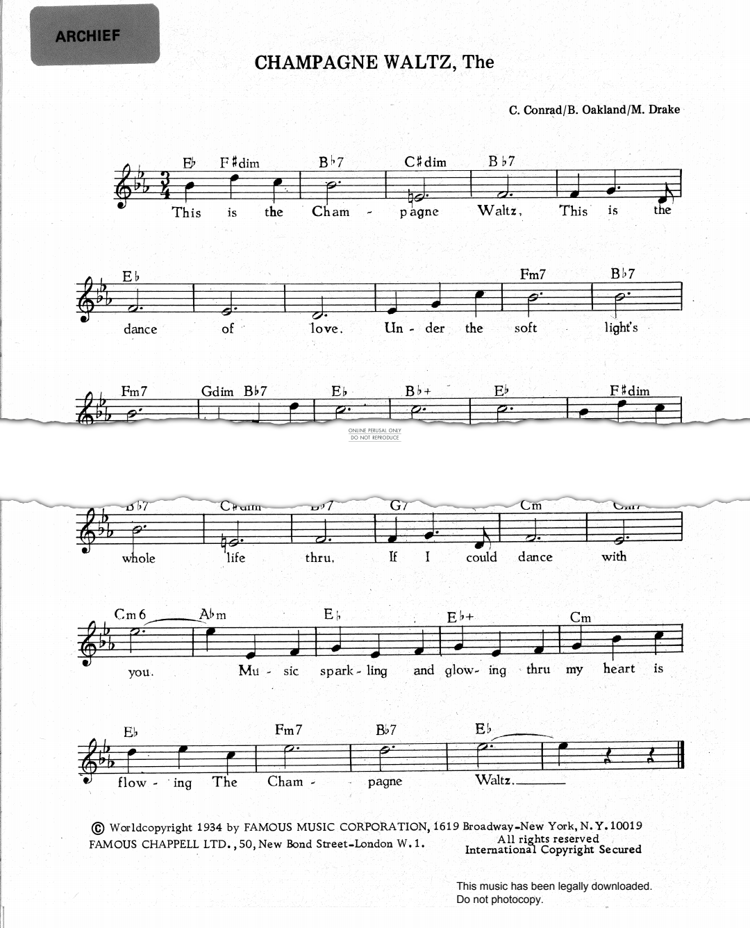 Produktbild zu: The Champagne Waltz
