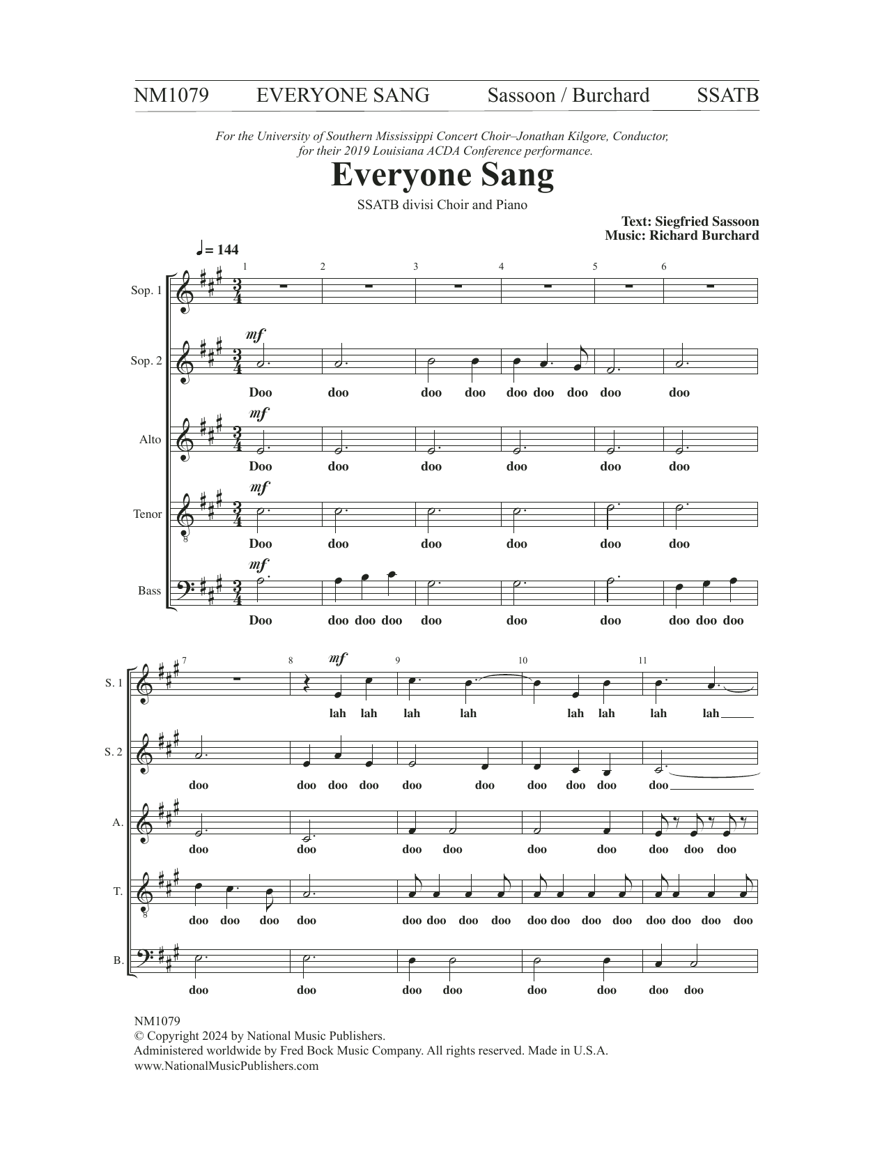 Produktbild zu: Everyone Sang