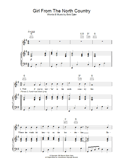 Produktgalerie: Seite 1 von 1 Girl From The North Country, Johnny Cash, Gesang, Gitarre, Klavier