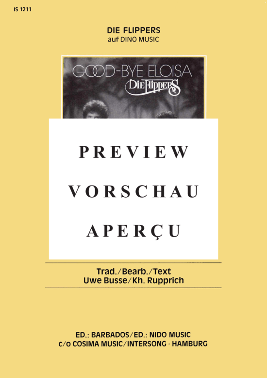 Produktgalerie: Seite 2 von 3 Goodbye Eloisa , , Klavier und Gesang