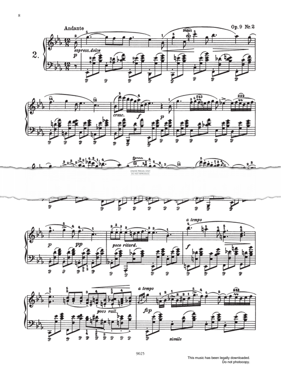 Produktgalerie: Seite 1 von 1 Nocturne in E Flat Major Op.9 No.2, Frederic Chopin, Klavier