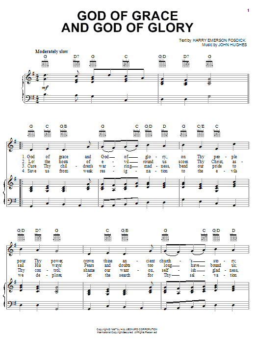 Produktbild zu: God Of Grace And God Of Glory