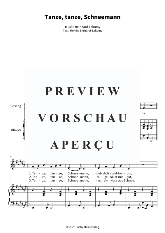 Produktgalerie: Seite 5 von 6 Tanze, tanze, Schneemann, , Gesang und Klavier