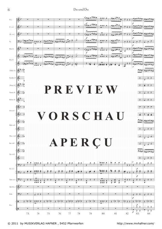 Product gallery: Page 11 of 11 Du und Du, , (large wind orchestra)