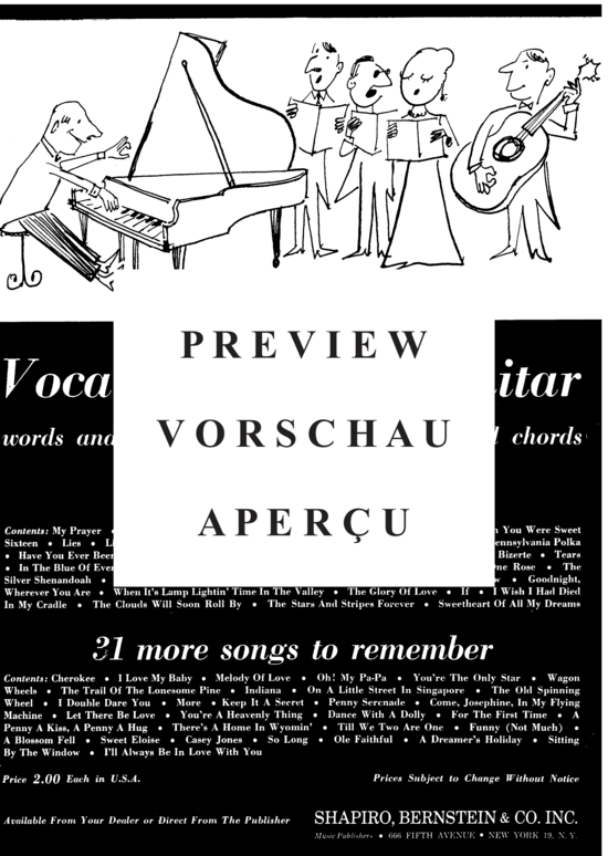 Produktgalerie: Seite 6 von 8 Down By The Winegar Woiks , Popular Standard, Klavier und Gesang