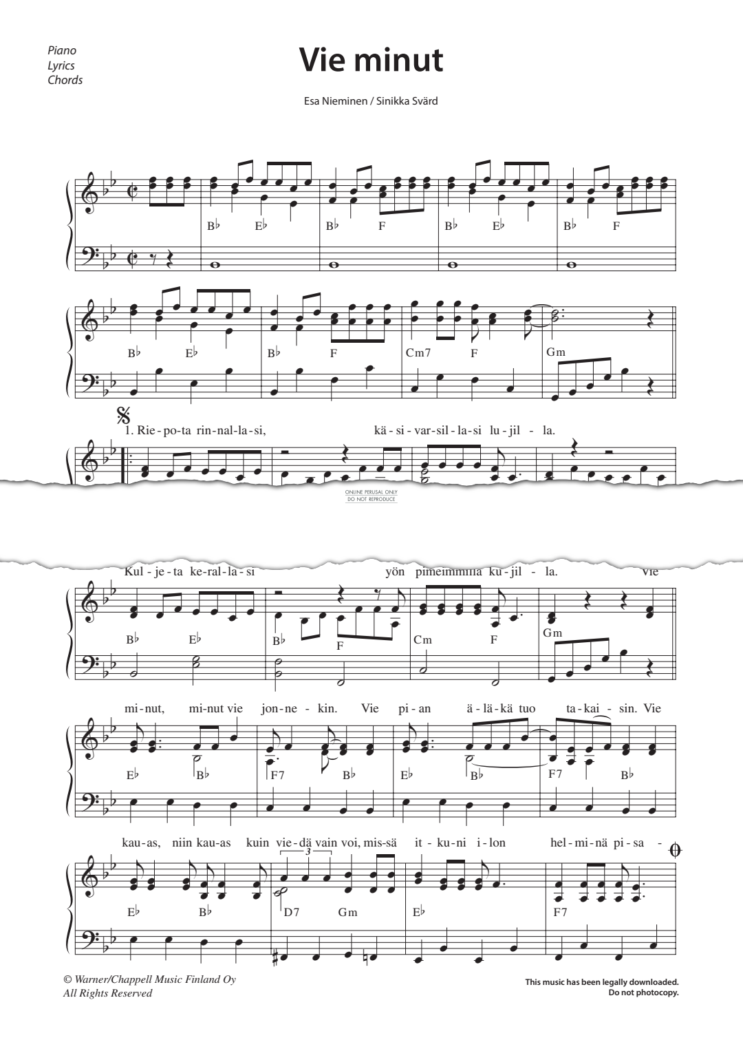 Produktgalerie: Seite 1 von 1 Vie Minut, Katri Helena, Gesang, Gitarre, Klavier
