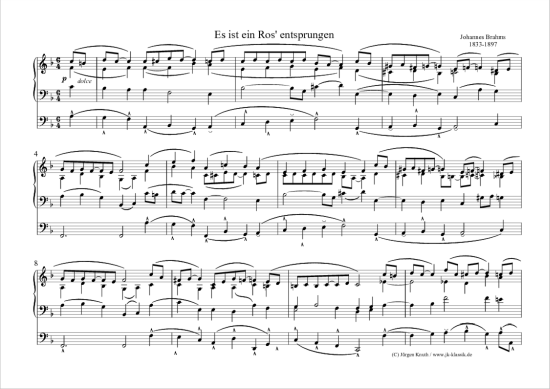 gallery: Es ist ein Ros´ entsprungen , , (Orgel Solo)