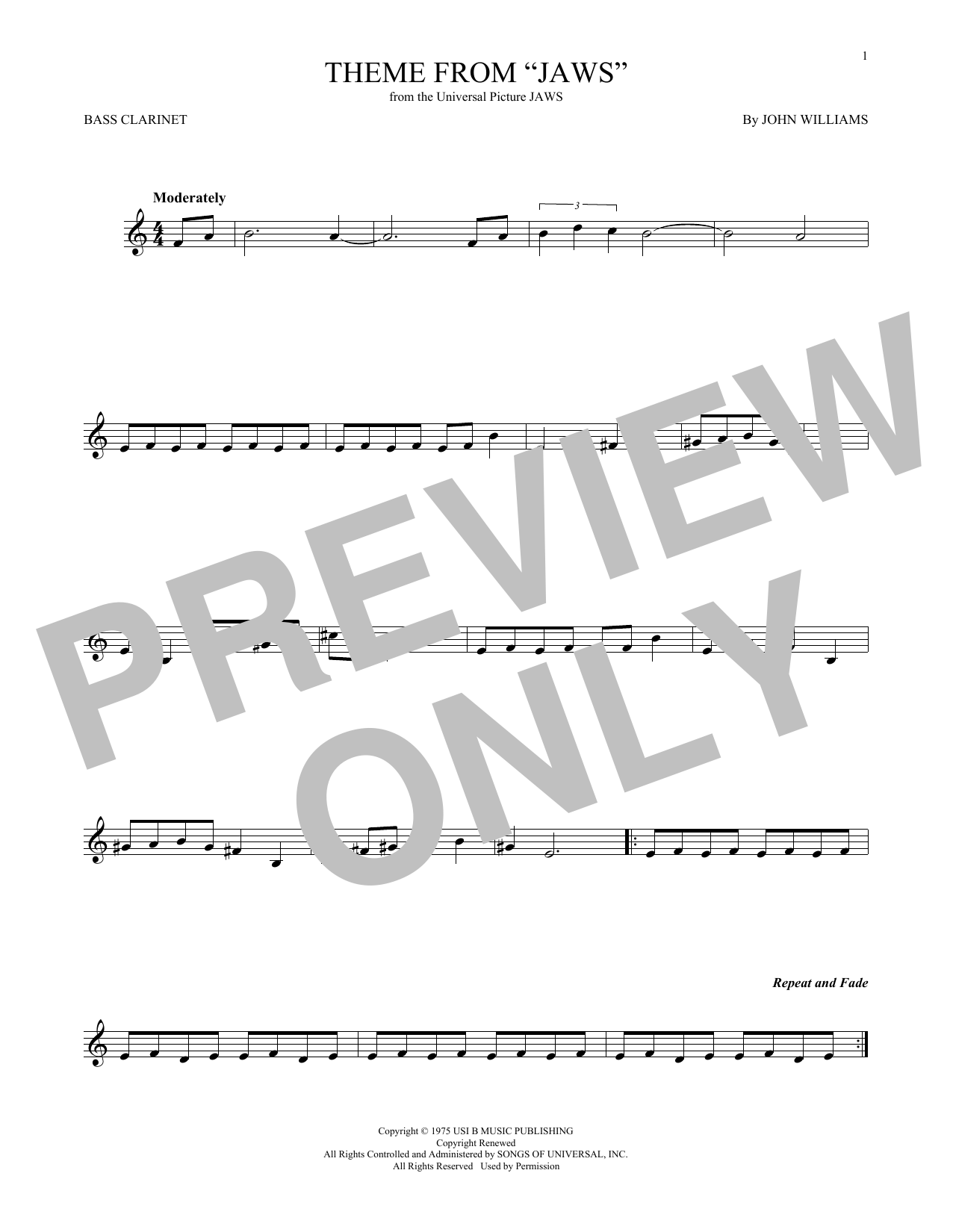 Product gallery: Page 1 of 1 Theme from Jaws, John Williams