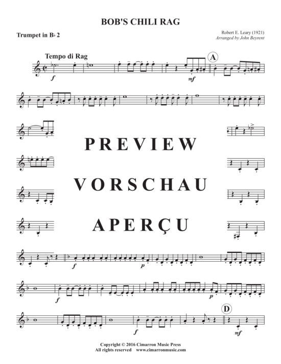 Produktgalerie: Seite 10 von 17 Bob´s Chili Rag , , (Blechbläserquintett)