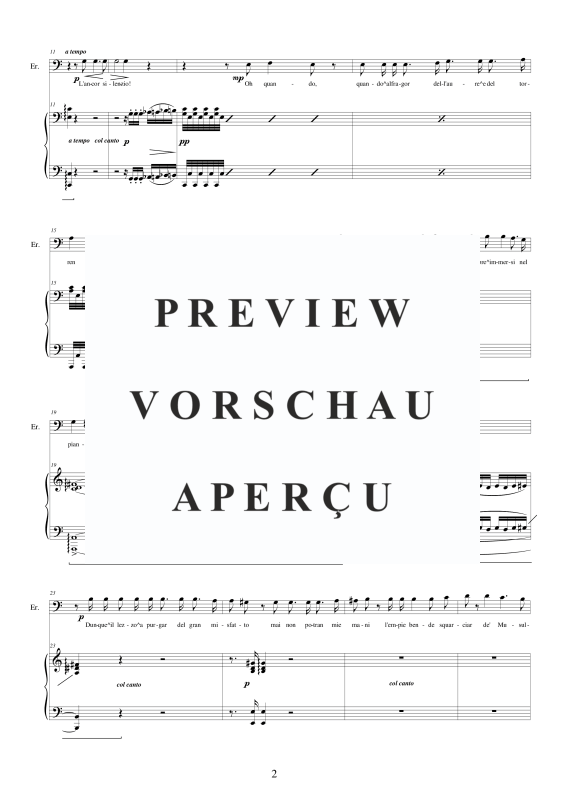 Produktgalerie: Seite 3 von 9 I Lombardi - (Act 2-III) - Ma quando un suon terribile, , Bass und Klavier