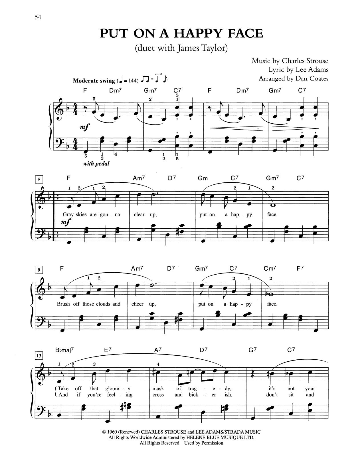 Produktbild zu: Put On A Happy Face (arr. Dan Coates)