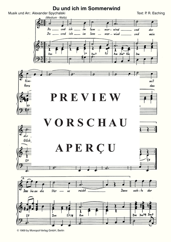 Produktgalerie: Seite 4 von 4 Du und ich im Sommerwind, 	, Klavier und Gesang