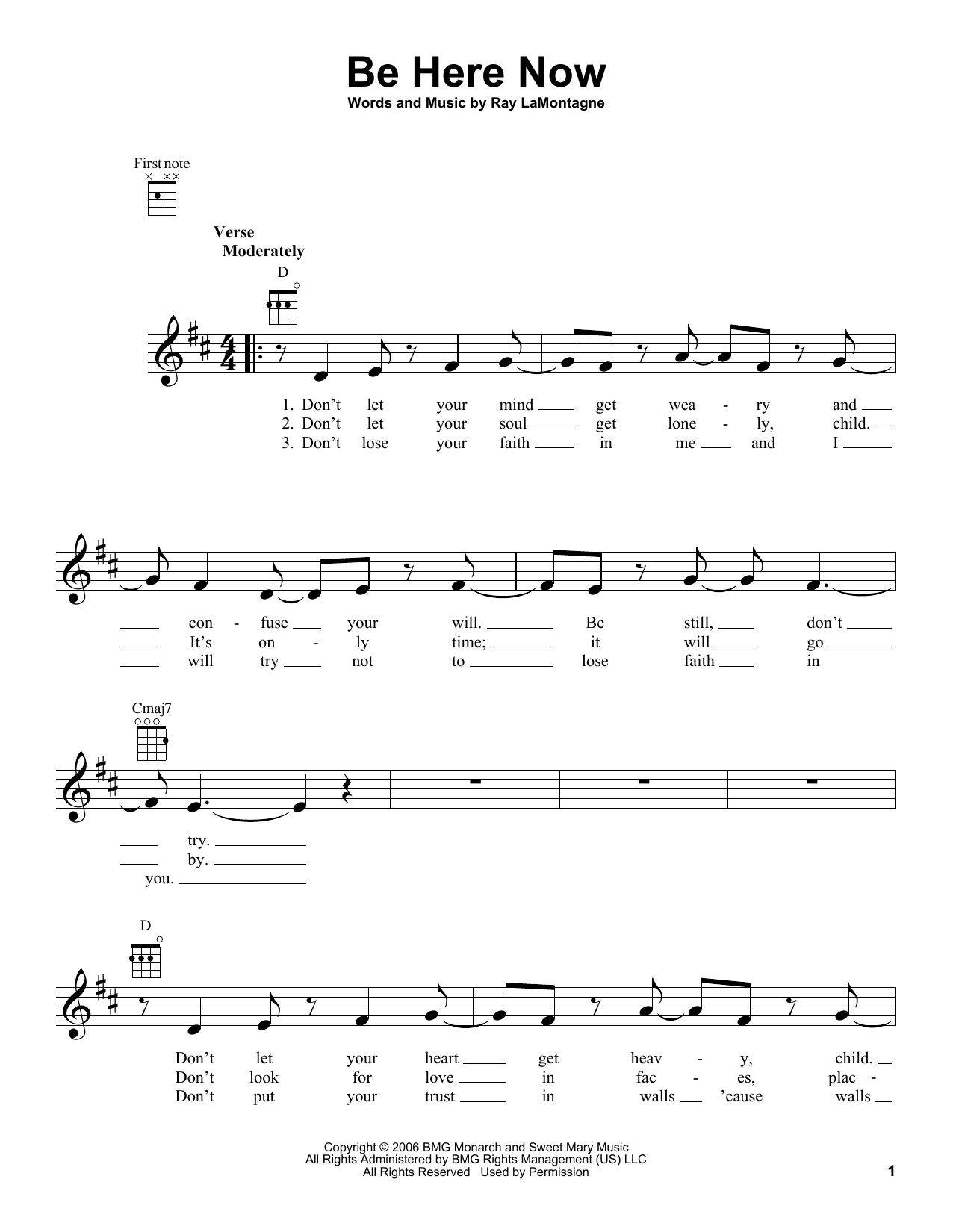 Product gallery: Page 1 of 1 Be Here Now, Ray LaMontagne