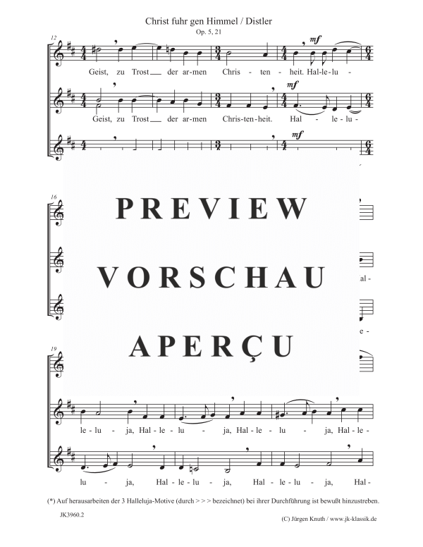 gallery: Christ fuhr gen Himmel , , (Frauenchor SSA)