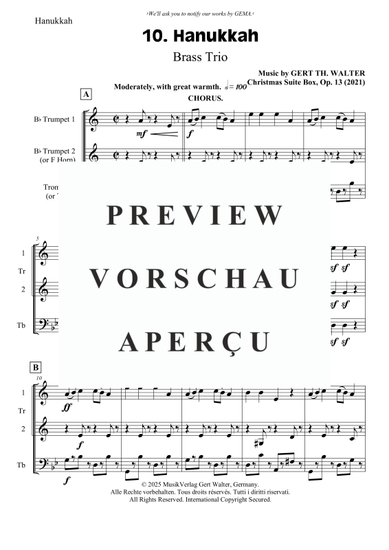 gallery: Hanukkah, , Blechbläser Trio