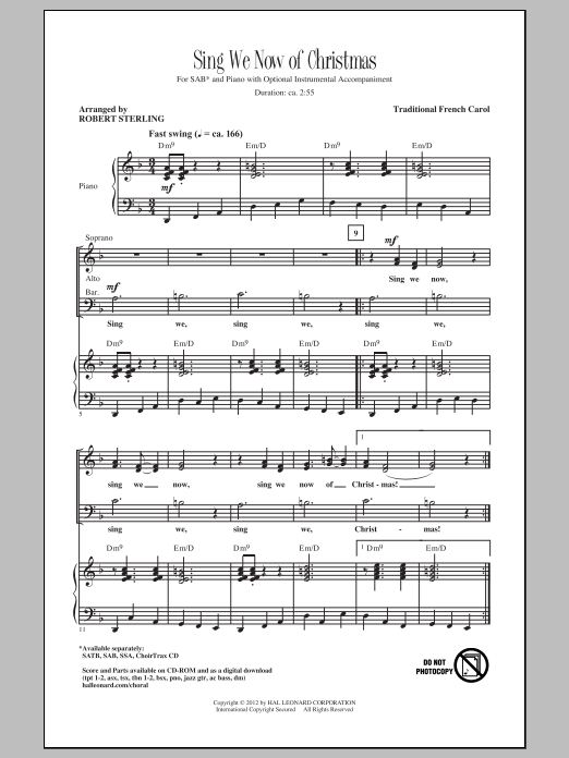 Product gallery: Page 1 of 1 Sing We Now Of Christmas, Robert Sterling