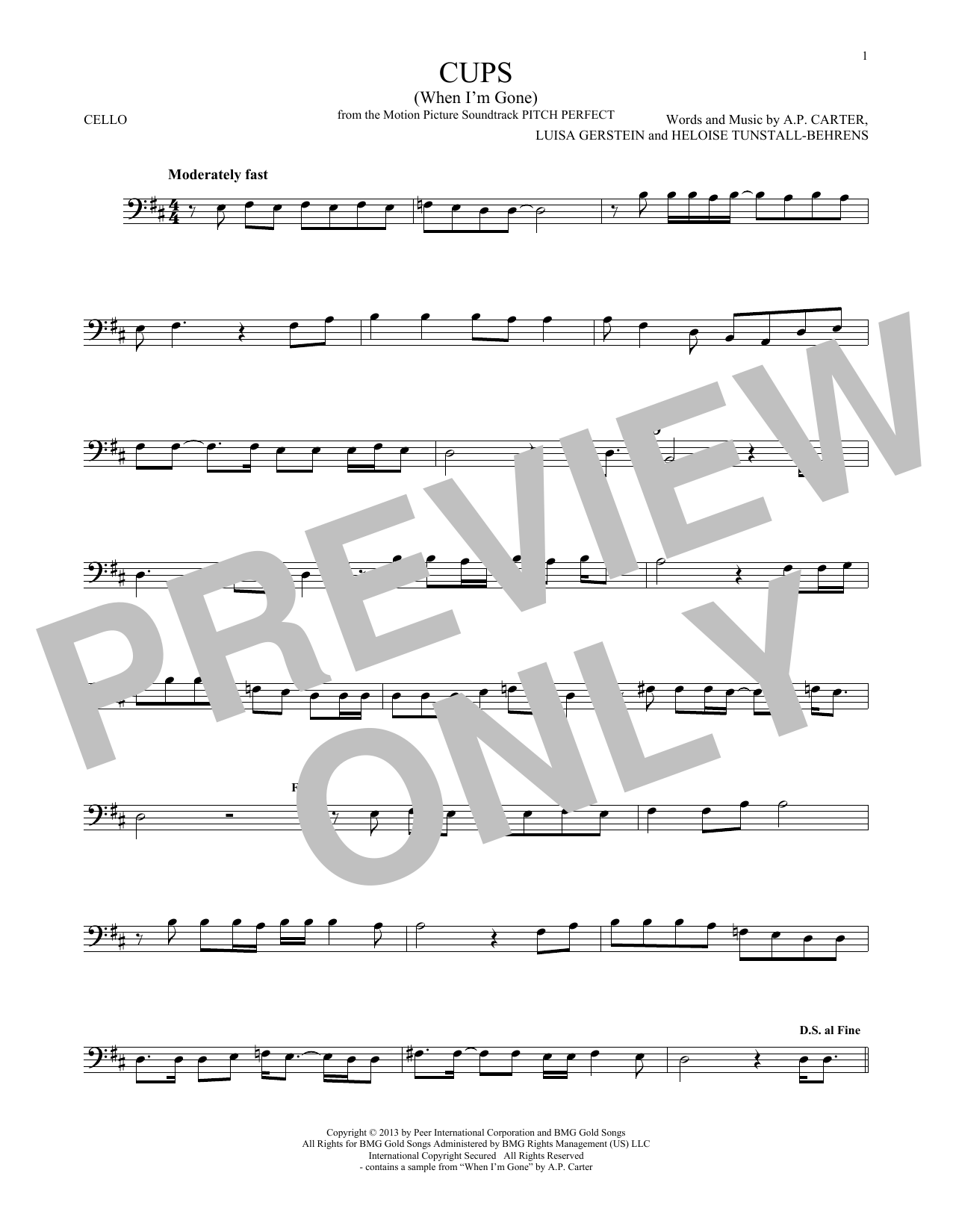 Produktgalerie: Seite 1 von 1 Cups (When I'm Gone), Anna Kendrick, Violoncello