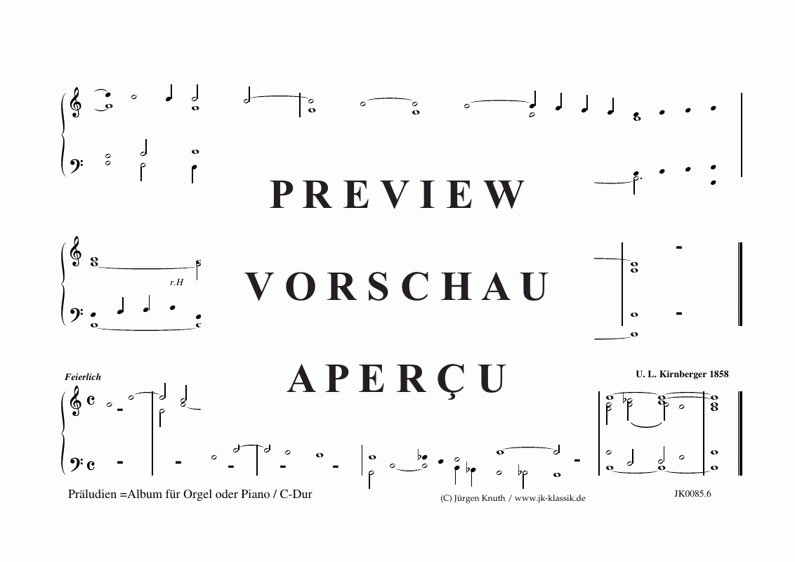 Product gallery: Page 7 of 11 Präludien C-Dur , , (organ/piano solo)