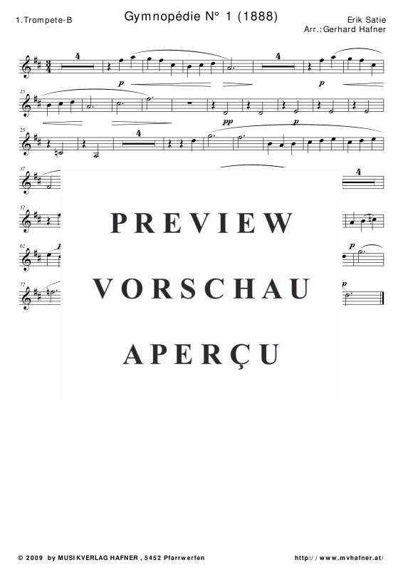 gallery: Gymnopedie No. 1, , (Blechbläser Quintett)