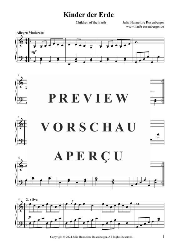 gallery: Kinder der Erde, , (Solo for hook or folk harp / piano)