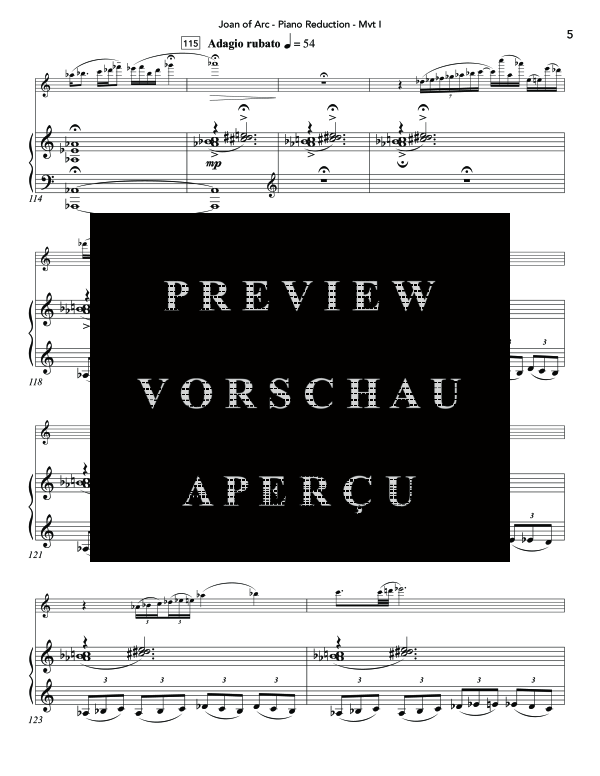 Product gallery: Page 11 of 11 Joan of Arc (Concerto), , (flute and piano)