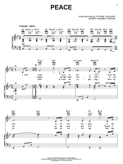 Product gallery: Page 1 of 1 Peace, Michael McDonald