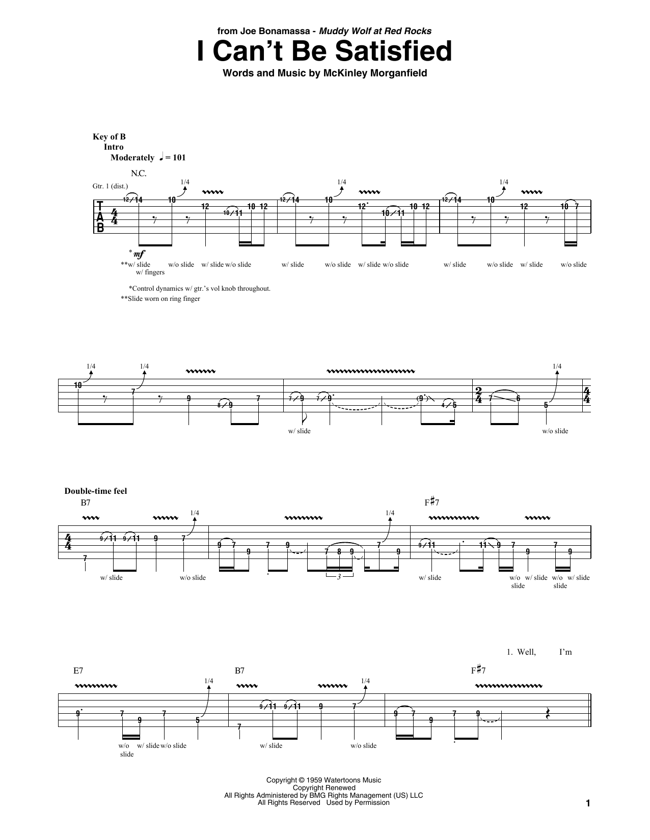 Product gallery: Page 1 of 1 I Can't Be Satisfied, Joe Bonamassa