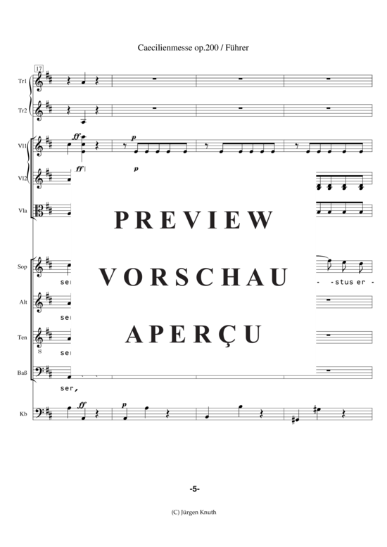 gallery: Caecilienmesse op. 200 , , (Partitur + Einzelstimmen)