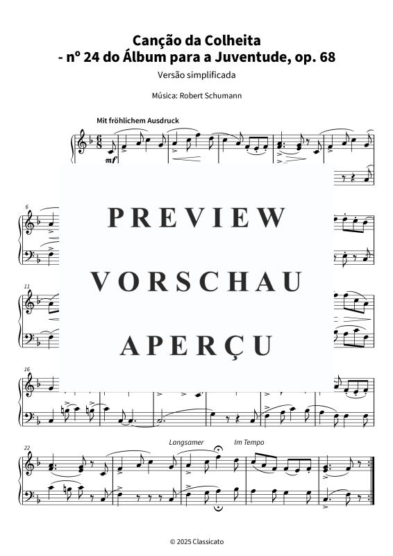 Product gallery: Page 1 of 5 Canção da Colheita - Versão simplificada, , Piano Solo