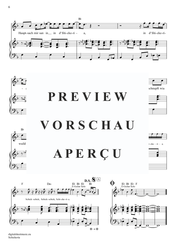 Produktgalerie: Seite 7 von 11 Schickeria, Spider Murphy Gang, Gesang mit Klavierbegleitung