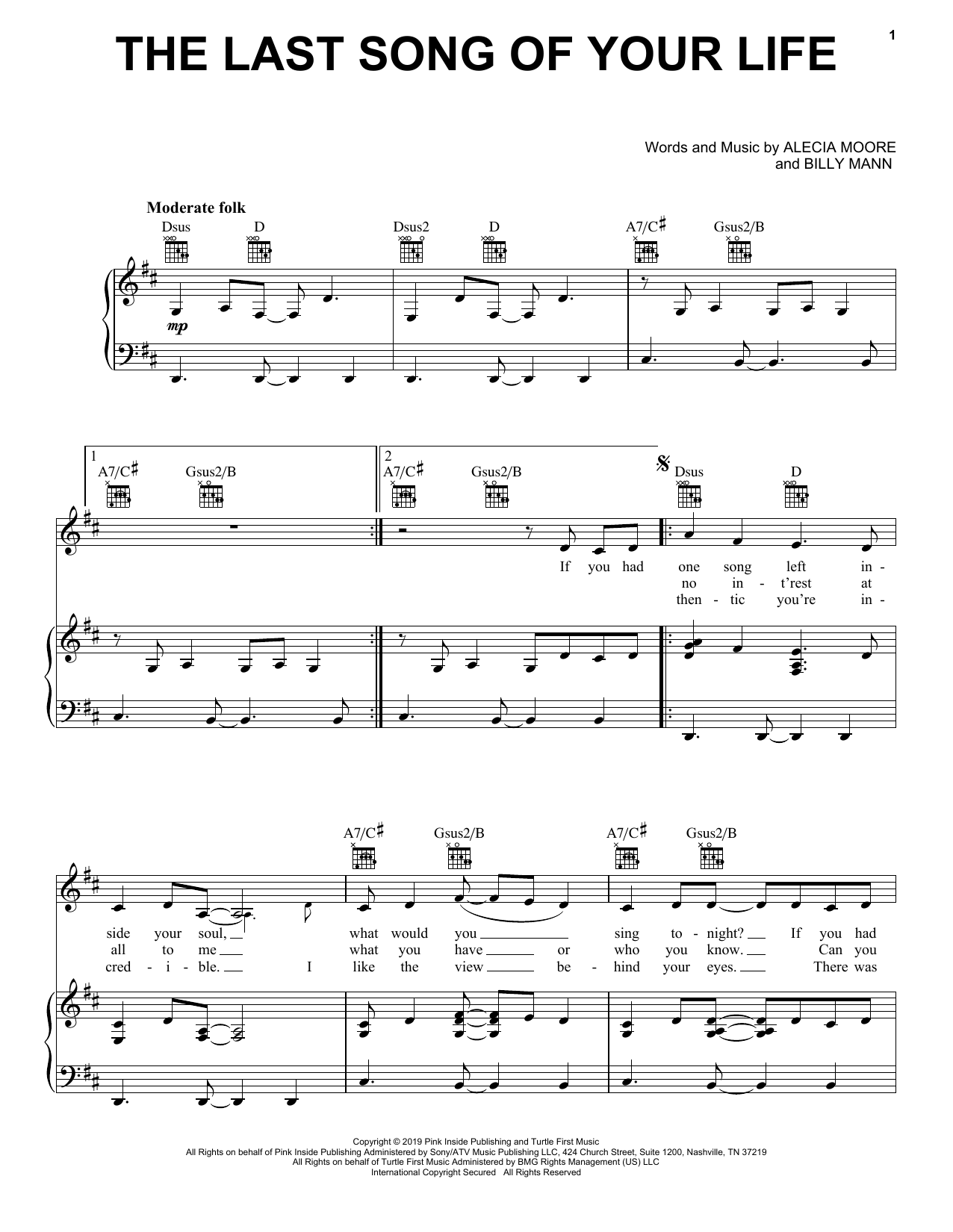 Produktbild zu: The Last Song Of Your Life