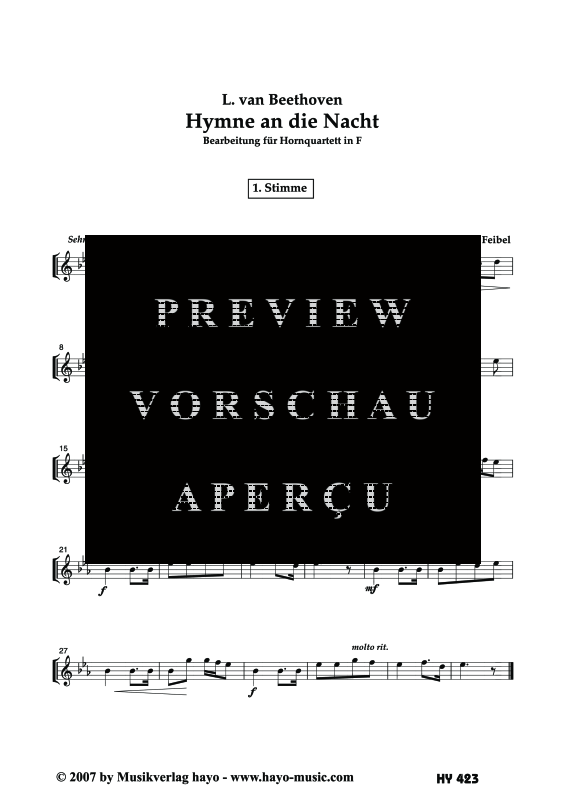 gallery: Hymne an die Nacht, , (Horn Quartett)