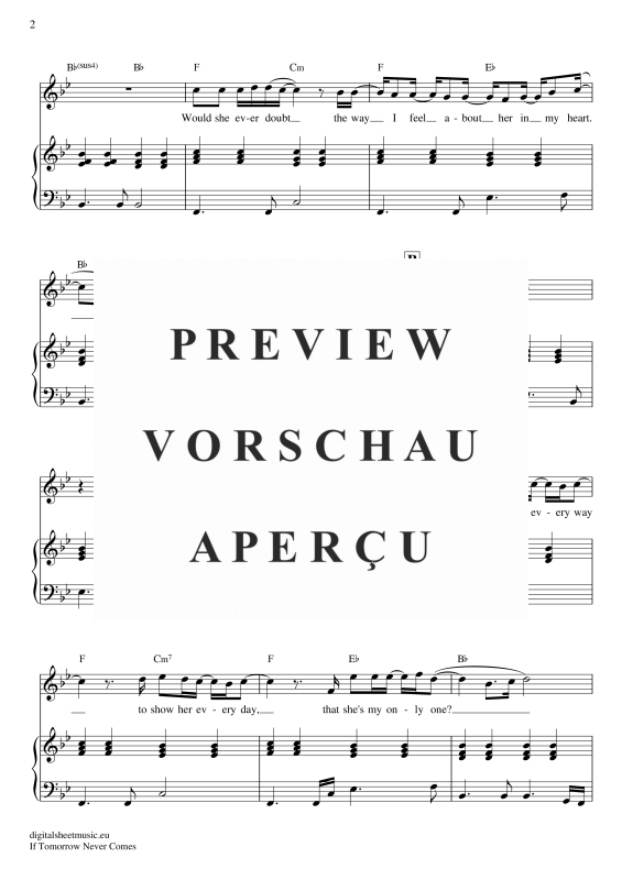 gallery: If Tomorrow Never Comes , Keatin, Ronan, Voice with Piano Accompaniment