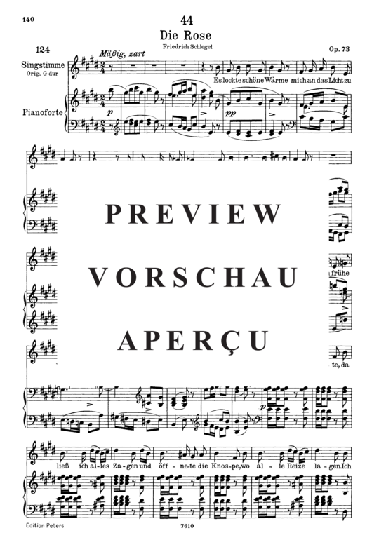 Product gallery: Page 2 of 3 Die Rose D.745, , Low Voice and Piano