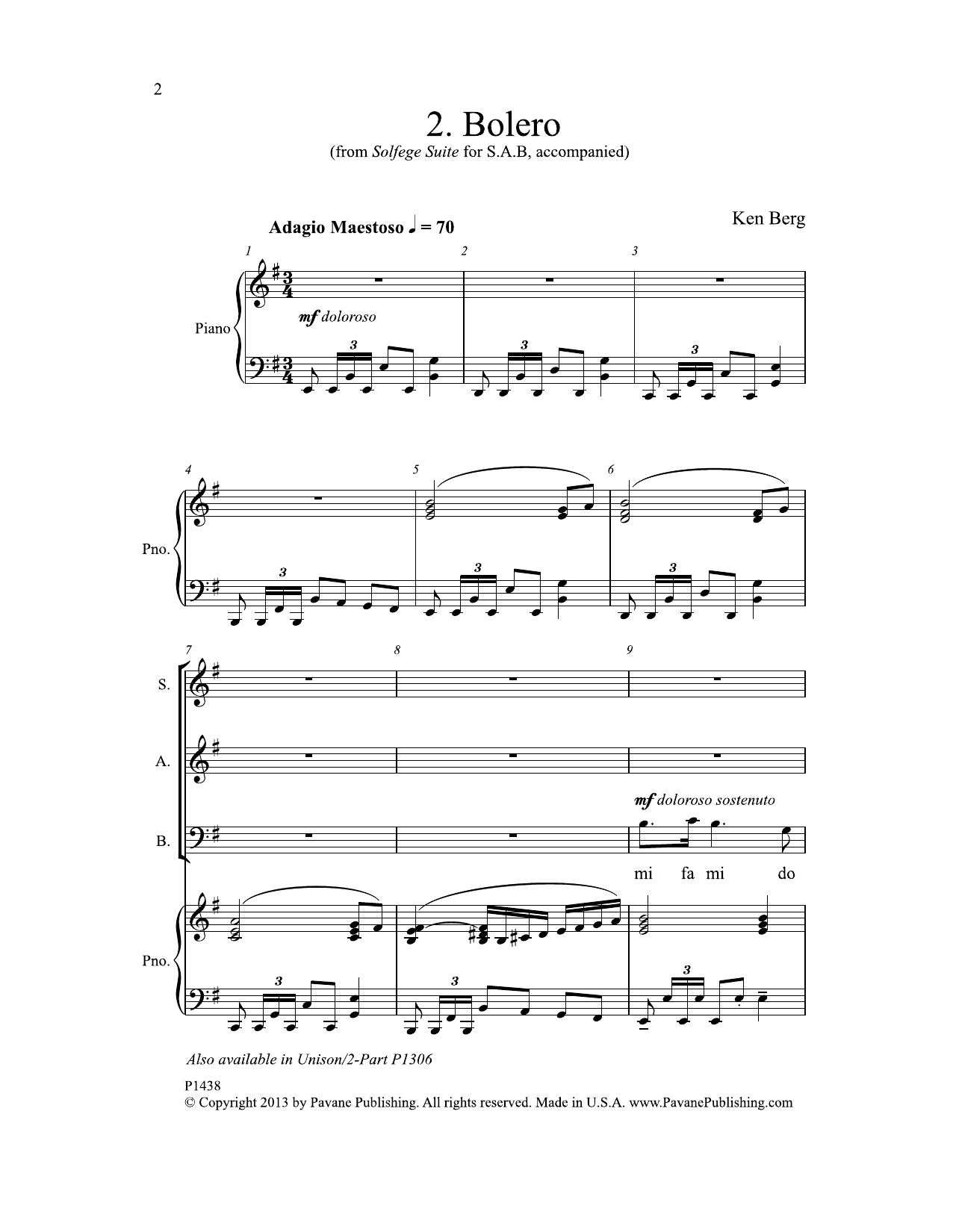Produktbild zu: Bolero