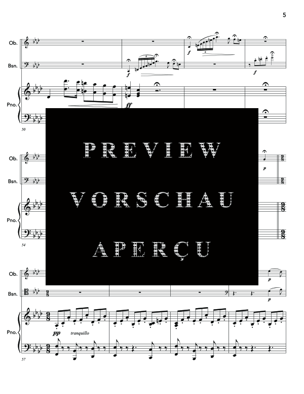 Produktgalerie: Seite 9 von 11 Concertpiece No. 1, , (Trio Oboe, Fagott und Klavier)