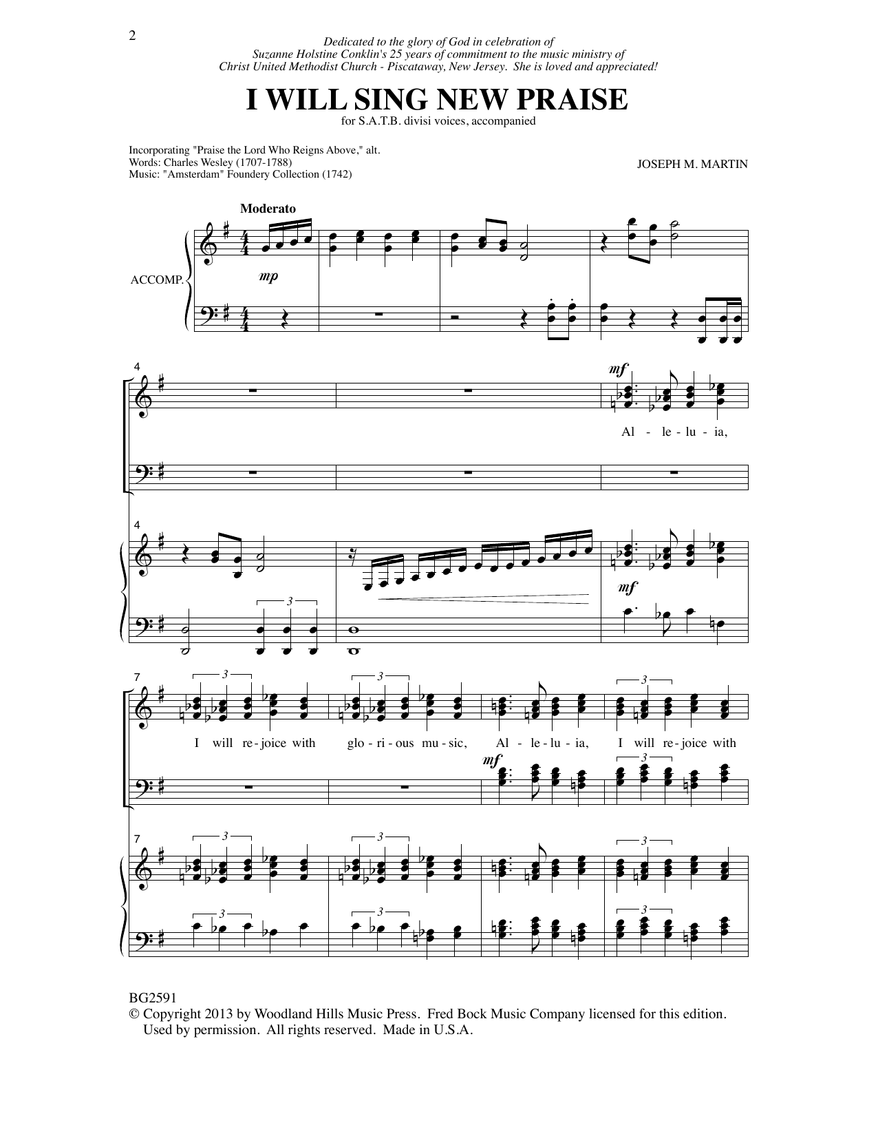 Produktbild zu: I Will Sing New Praise