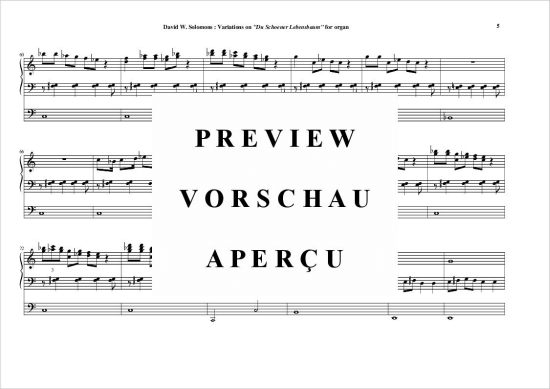 gallery: Variationen auf Du schöner Lebensbaum , , (Orgel Solo)