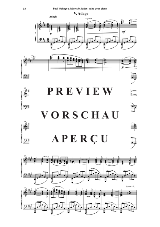 Product gallery: Page 13 of 18 Scènes de Ballet , , Piano Solo