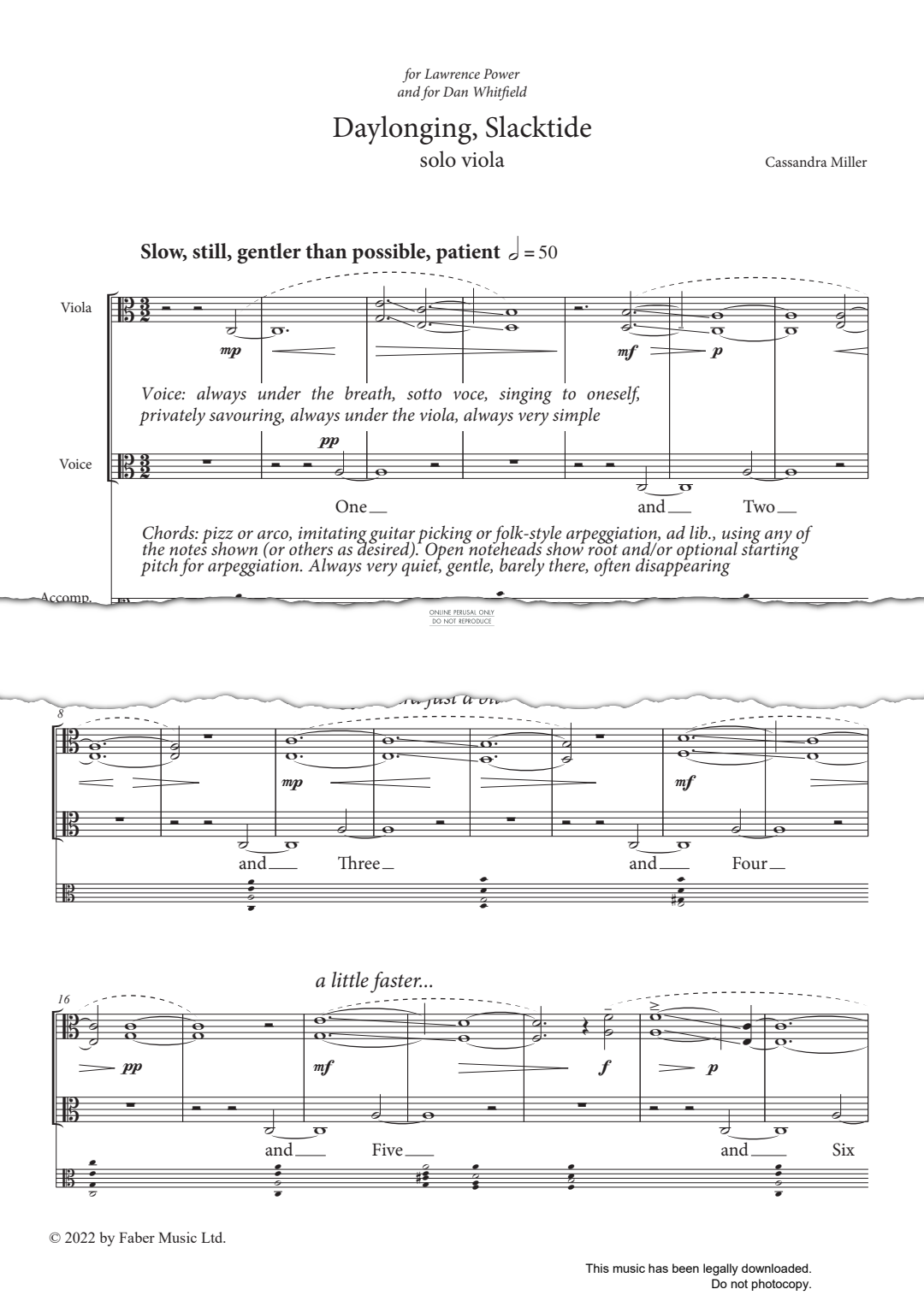 Produktgalerie: Seite 1 von 1 Daylonging, Slacktide, Cassandra Miller, Viola